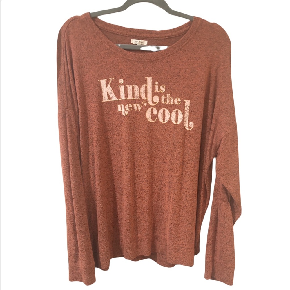 Long sleeve “Kind” top